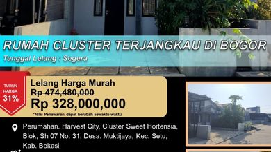 Dijual Rumah Terjangkau di Setu, Bekasi - Cuma 328 Juta
