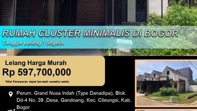 Hunian Idaman di Cileungsi, Bogor, 2 KT, Harga 597 Juta