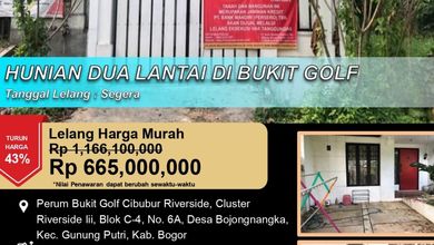 Hunian Idaman di Gunung Putri, Bogor, 3 KT, Harga 665 Juta