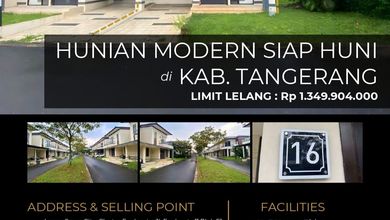 Jual Rumah Nyaman di Sindang Jaya, Tangerang - LT 108m²