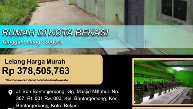 Rumah Minimalis Lokasi Bekasi Kota, Bekasi, LT 100m², Harga 378 Juta