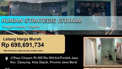Rumah Dijual di Cipayung, Depok, LB 169m², Harga Terbaik!