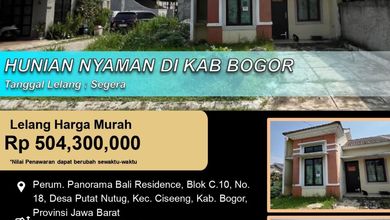 Kesempatan Rumah di Ciseeng, Bogor, LB 36m², Harga 504 Juta