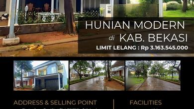 Rumah Mewah di Tarumajaya, Bekasi, 3 KT, LT 264m²