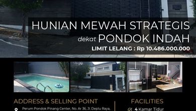 For Sale rumah Mewah di Pondok Pinang, Jakarta Selatan - LT 453m²