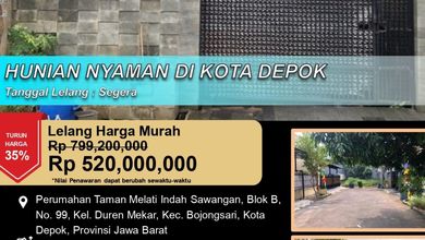 Rumah Idaman di Bojongsari, Bogor, 2 KT, Harga 520 Juta