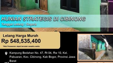 Rumah Dijual di Cibinong, Bogor, LB 168m², Harga Terbaik!