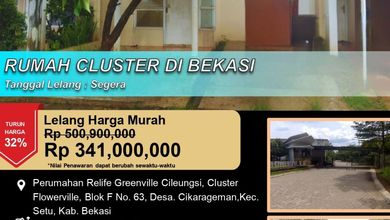 Jual Cepat Rumah Murah di Bekasi, Bekasi - LT 91m²