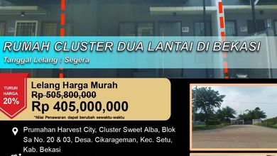 Jual Cepat Rumah Murah di Setu, Bekasi - LT 65m²