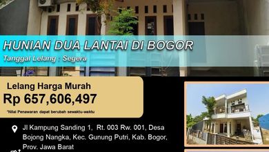 Dijual Rumah Nyaman di Gunung Putri, Bogor - LT 110m²