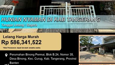 Rumah Dijual di Curug, Tangerang, LB 102m², Harga Terbaik!
