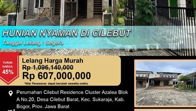 Hunian Favorit di Sukaraja, Bogor, 3 KT, Harga 607 Juta