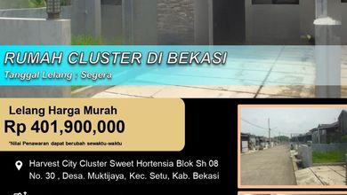 Dijual Rumah Terjangkau di Setu, Bekasi - LT 66m²