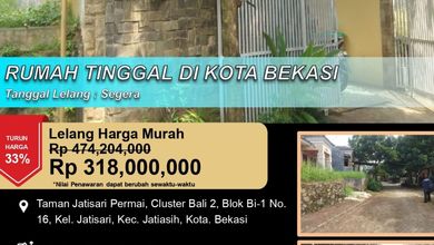 Jual Rumah Siap Huni di Bekasi Kota, Bekasi, 2 KT, Penawaran Terbaik