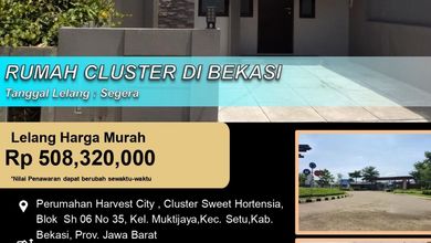 Properti Siap Huni di Kawasan Setu, Bekasi, LT 72m²