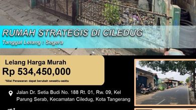Rumah Siap Huni di Area Ciledug, Tangerang, LT 83m²