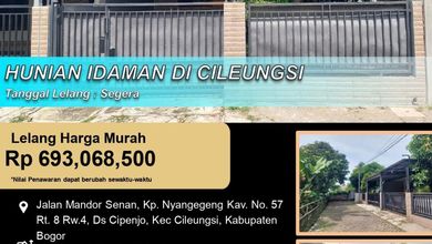 Hunian Favorit di Cileungsi, Bogor, 2 KT, Harga 693 Juta