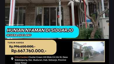 Kesempatan Rumah di Sidoarjo, Sidoarjo, LB 69m², Harga 668 Juta