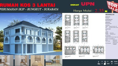 Rumah Dijual di Gununganyar, Surabaya, LB 200m², Harga Terbaik!