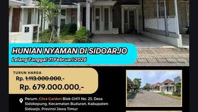 Rumah Dijual di Sidoarjo, Sidoarjo, LB 83m², Harga Kompetitif!