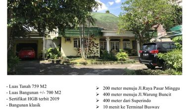 For Sale rumah Premium di Kalibata, Jakarta Selatan - LT 759m²