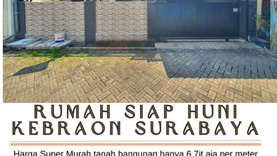 Dijual Rumah Nyaman di Kebraon, Surabaya - LT 126m²