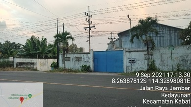 Pabrik+ Gudang di Jual di Ds Kabat Banyuwangi