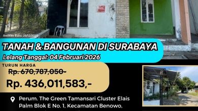 Jual Cepat Rumah Murah di Benowo, Surabaya - Luas Tanah 148m²