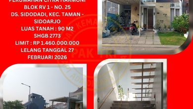 Rumah Idaman di Taman, Sidoarjo, 2 KT, Harga 1,46 Miliar