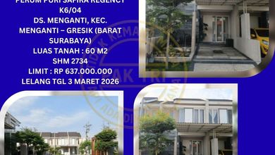 Jual Rumah Nyaman di Menganti, Surabaya - LT 60m²