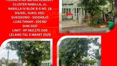 Dijual Rumah Nyaman di Sukodono, Sidoarjo - LT 105m²
