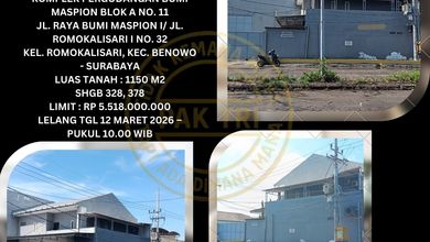 Jual Gudang Lelang Bank di Benowo Surabaya (Komplek Pergudangan Bumi Maspion) - Lelang Kpknl