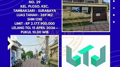 Rumah Dijual di Tambaksari, Surabaya, LB 200m², Harga Kompetitif!