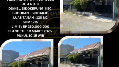 Jual Rumah Siap Huni di Buduran, Sidoarjo, 2 KT, Penawaran Terbaik