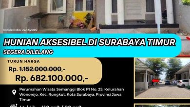 Rumah Dijual di Wonorejo, Surabaya, LB 82m², Harga Kompetitif!