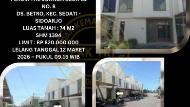 Dijual Rumah Strategis di Sedati, Sidoarjo - LT 74m²