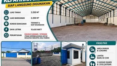 Disewakan!! Gudang Area Kepatihan Industri Ii - Siap Langsung Digunakan : Luas 3250 M2