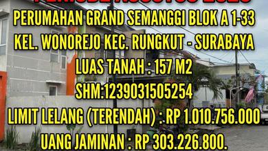 Jual Rumah Strategis di Rungkut, Surabaya - LT 157m²