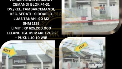 Dijual Rumah Strategis di Sedati, Sidoarjo - LT 90m²
