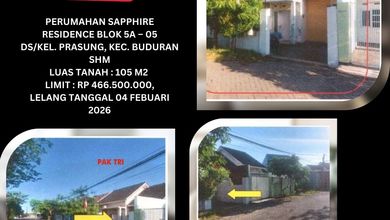 Hunian Nyaman di Area Buduran, Sidoarjo, LT 105m², Harga 466 Juta