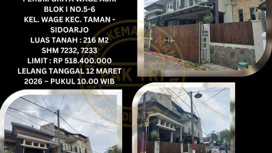Promo Rumah di Taman, Sidoarjo, LB 120m², Harga 518 Juta