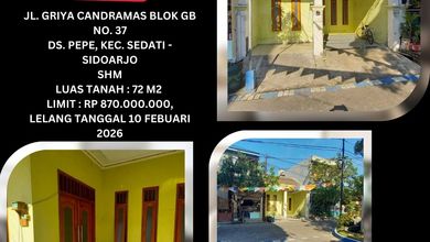 Rumah Siap Huni di Area Sedati, Sidoarjo, LT 72m²