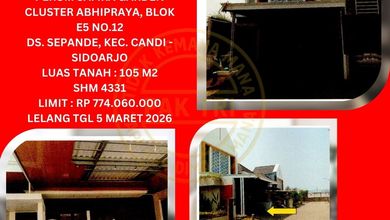 Dijual Rumah Strategis di Candi, Sidoarjo - LT 105m²