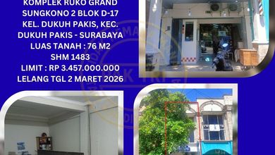 Jual Ruko Lelang Bank di Surabaya (Ruko Grand Sungkono 2) : Lelang Kpknl