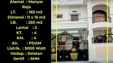 For Sale rumah Eksklusif di Mulyorejo, Surabaya - LT 165m²