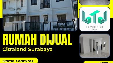 Penawaran Eksklusif, rumah Mewah di Lakarsantri, Surabaya, LB 180m²
