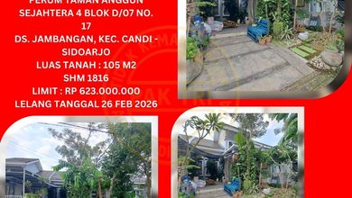 Promo Rumah di Candi, Sidoarjo, LB 80m², Harga 623 Juta