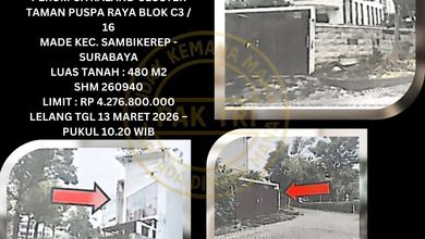 Rumah Prestisius di Kawasan Sambikerep, Surabaya, LB 280m², Harga 4,27 Miliar