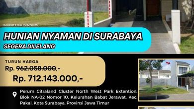 Rumah Siap Pakai di Kawasan Pakal, Surabaya, LT 75m²