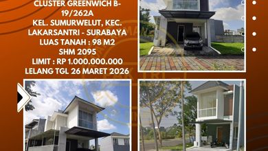 Jual Rumah Nyaman di Lakarsantri, Surabaya - LT 98m²